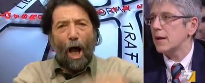 Copertina di Attentati a Parigi, Cacciari sbotta contro Giordano: “Di che Islam parli?”. E abbandona lo studio