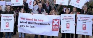 Copertina di Flash mob di Oxfam in Europa: “Abusi fiscali per 240 miliardi di dollari, così aumentano i poveri”