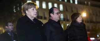 Attentati Parigi, incontro Hollande-Merkel: “Germania deve fare di più contro Isis”. Cancelliera: “Non possiamo batterlo con parole”