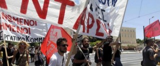Copertina di Grecia, sciopero generale contro austerity di Tsipras. Troika di nuovo ad Atene