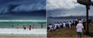 Copertina di Sidney, minaccioso e affascinante “tsunami” in cielo: le foto degli utenti su Twitter