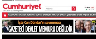 Copertina di Turchia, arrestati caporedattore e direttore del quotidiano di opposizione Cumhuriyet
