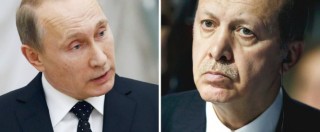 Copertina di Isis, Putin: “Serve una coalizione a guida Onu”. E sul caccia abbattuto: “Turchia si pentirà”. Erdogan: “Affari russi con Isis”
