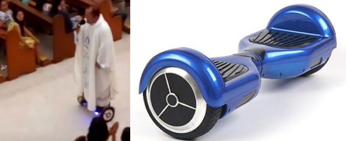 Copertina di Filippine, quando la fede incontra la modernità. Prete celebra messa a bordo di un mini segway