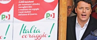 Copertina di Pd, banchetti di “Italia coraggio” per ricompattare il partito. Boschi su Bassolino: “Candidati non sono priorità”