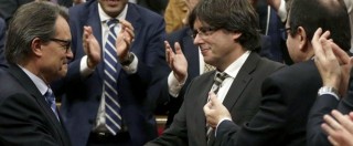 Copertina di Catalogna, eletto il nuovo presidente. E’ l’indipendentista Carles Puigdemont