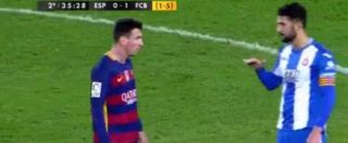 Copertina di Coppa del Re, Alvaro a Messi: “Sei proprio basso”. E lui: “Tu sei scarso”