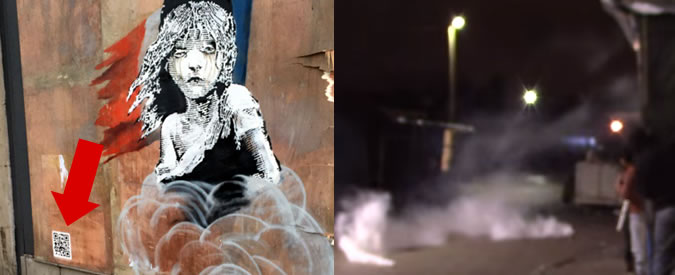 Banksy, nuova opera dedicata ai migranti di Calais: murales apparso vicino l’ambasciata francese a Londra