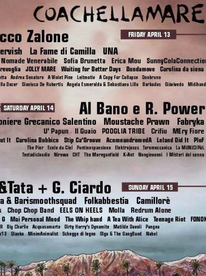 Coachellamare Festival, come una goliardata su Facebook rischia di diventare una vera kermesse musicale