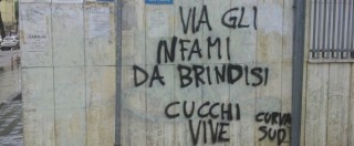 Cucchi, “via gli infami da Brindisi”. Scritte contro carabiniere indagato