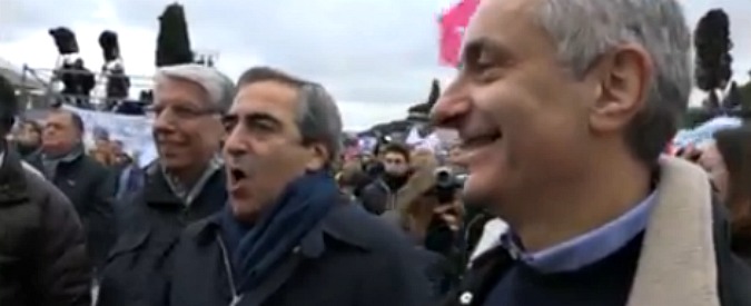 Copertina di Family day: Gasparri, Giovanardi e Quagliariello si improvvisano tre tenori