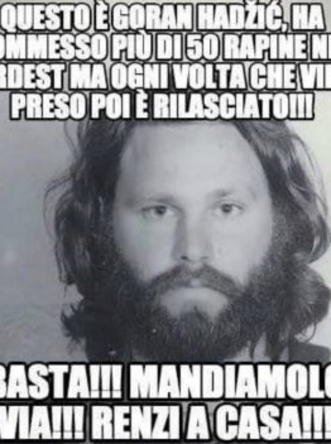 Così Maurizio Gasparri scambia Jim Morrison per un rapinatore slavo. Ma non è il solo a cadere nel “tranello” social
