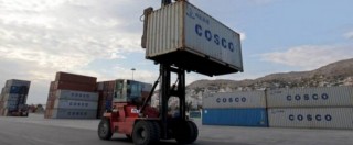 Copertina di Dismissioni Grecia, la cinese Cosco in pole per il Pireo. E in Italia arriveranno migliaia di container in più