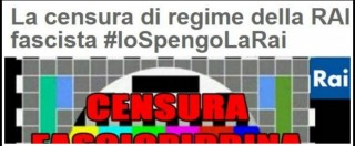 Copertina di Rai, Grillo: “E’ una televisione fascista, censura notizie scomode per il governo”
