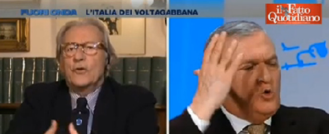 Copertina di D’Anna (Ala) vs Feltri: “Saccente, non dica fregnacce”. “Posso lasciare la studio?”