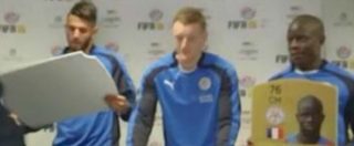 Copertina di James Vardy, Fifa 2016 aggiorna rating: bomber del Leicester spacca a testate cartello con vecchio punteggio