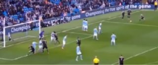 Copertina di Manchester City- Leicester: il gol del vantaggio della squadra di Ranieri