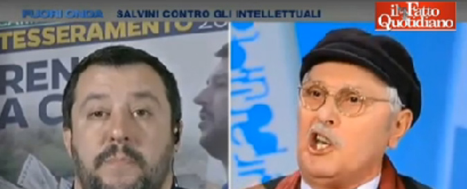 Lite Pennacchi-Salvini: “Fai battutine del cazzo”. “Non si agiti e si tolga il cappello”