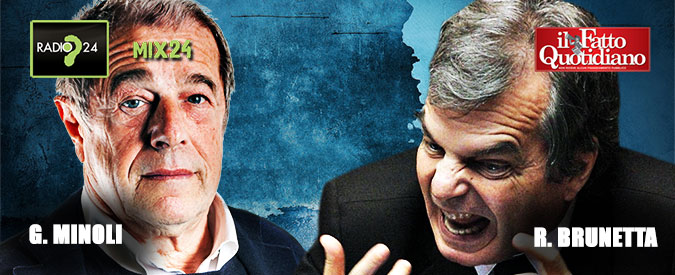 Copertina di Lite Brunetta (Fi)-Minoli: “Arrogante, capisco perché la Rai l’ha cacciata”. “Mitomane”