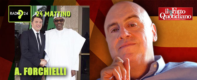 Copertina di Forchielli: “Renzi in Africa? Speriamo che non facciano a botte per le banane, come per i Rolex”