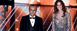 Copertina di Sanremo 2016, 25 milioni di spettatori totali. Fazio nel ’99 registrò il 64% di share: ma non c’erano Sky e Netflix