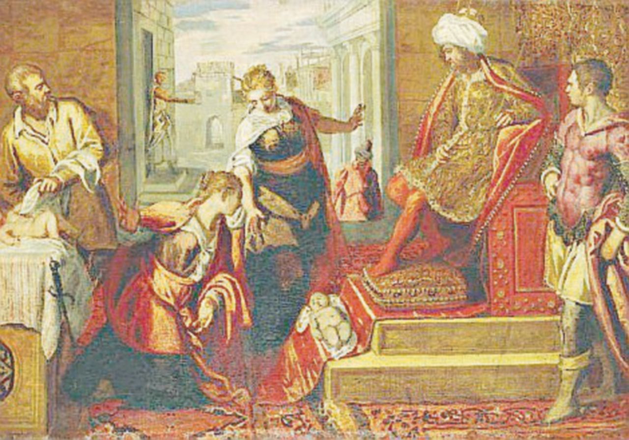 Il quadro del Tintoretto “Il giudizio di Salomone” - Ansa Rubens, Tintoretto, Mantegna e Bellini. Scacco alla banda dei ladri d’autore