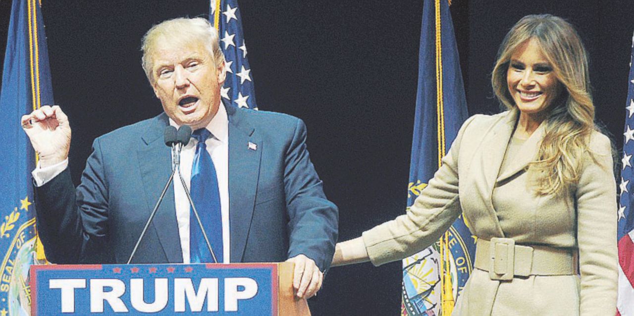 Donald e la terza moglie Melania; Ted e Heidi - LaPresse/Ansa Altro che dibattiti, fra Cruz e Trump è guerra di mogli