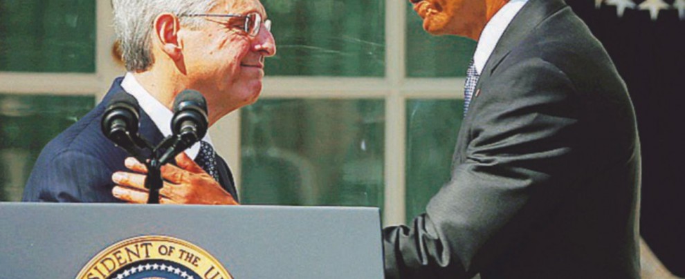 Il presidente Barack Obama con il giudice designato Merrick Garland - Ansa Grosso guaio a Washington, trincee repubblicane contro il giudice Garland