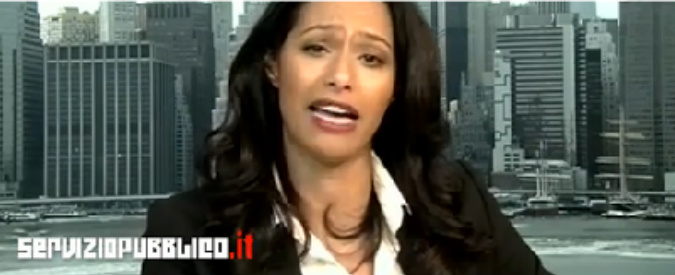 Copertina di Servizio Pubblico, Jebreal: “L’Isis produce 90mila tweet al giorno, un arsenale mediatico”