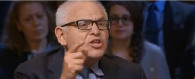 Copertina di Luttwak contro Floris: “Il tuo Crozza paragona i terroristi ai piloti che bombardano”. “E’ la libertà di satira”