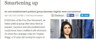 Copertina di Roma, The Economist: “Raggi mostra che M5s sta diventando un partito normale: ha chance di vittoria”