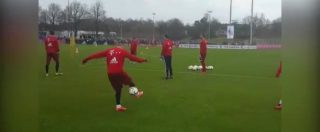 Copertina di Calcio, magia di Ribery in allenamento: colpo di tacco volante