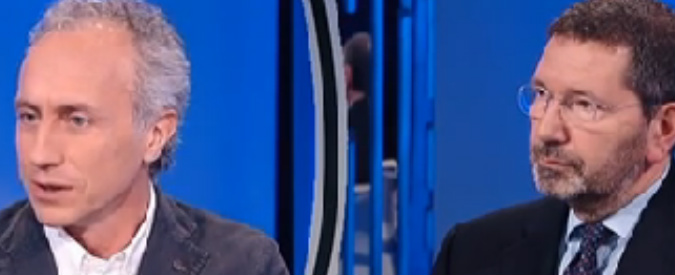 Copertina di Marino, Travaglio: “Defenestrato dai consiglieri Pd tenuti in ostaggio da Orfini e Renzi nello studio di un notaio”