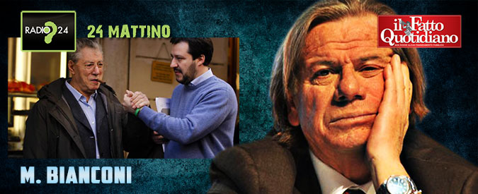 Copertina di “Salvini? Un coglionazzo, me lo dice Umberto Bossi ogni giorno”. Parola di Bianconi