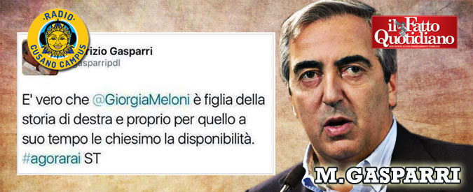 Copertina di Gasparri infuriato: ‘L’errore ‘chiesimo’? Quelli che mi criticano sono teste di cazzo’