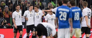 Copertina di Germania-Italia 4-1: lezione tedesca spegne entusiasmo azzurro post-Spagna. Test allarmante, ma conta poco – Video