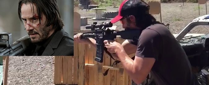 John Wick 2, Keanu Reeves si allena in un campo d’addestramento militare: meglio di un soldato