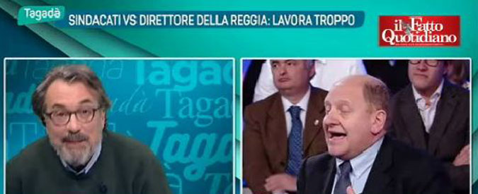 Reggia Caserta, Cremaschi (ex Fiom) vs Rondolino: “Renzi? Cialtronerie”. “Ti han cacciato pure dalla Cgil”