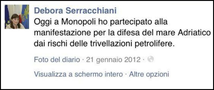 Referendum Trivelle, Serracchiani firma il documento Pd per l’astensione. Ma nel 2012 sfilava con i No Triv