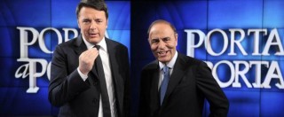 Copertina di Bruno Vespa: “Renzi più cattivo di Berlusconi. L’editore della Rai è il governo”