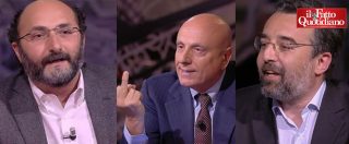 Copertina di Guidi, D’Angelis (l’Unità) vs Lillo (il Fatto): ‘Fai processi contro Renzi’. ‘Faccio il giornalista, a differenza tua’