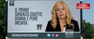 Copertina di TgPorco, Guzzanti-Meloni: “Roma non è fascista. Chi lo dice? Noi fasci”