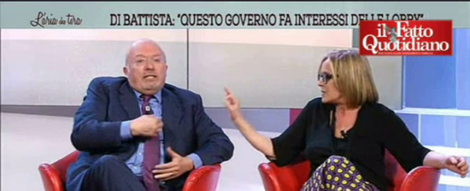 Copertina di Trivellopoli, scontro tra Meli (Corsera) e Storace: “Non dare lezioni sulla Guidi”. “Sei prona a Renzi”