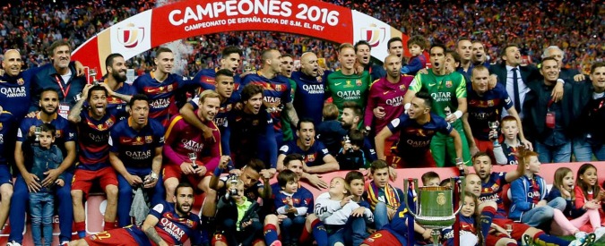 Copertina di Barcellona vince la Coppa del Re numero 28. Festeggiamenti al Camp Nou con fuochi d’artificio – Video e Fotogallery