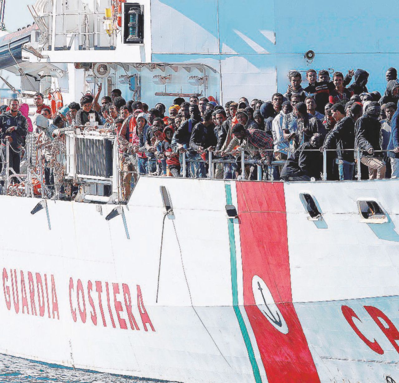 Soccorsi - Lo sbarco di ieri ad Augusta, Sicilia - LaPresse L’intesa Ue-Turchia va bene: i migranti tornano da noi