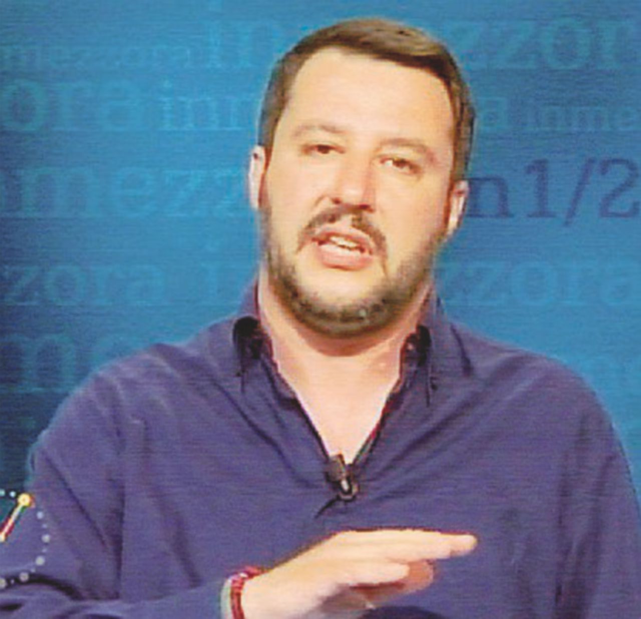 Matteo Salvini ieri in tv - Ansa Neanche Salvini crede alla Meloni sindaco: “Al ballottaggio di Roma voto la Raggi”