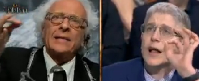 Copertina di La Gabbia, lite Mughini-Giordano: “Fai demagogia”. “Non dire stupidaggini”