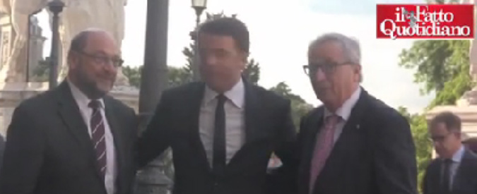 Copertina di UE, Renzi: ‘Non copiamo i populisti’. Schulz: ‘Europei solo per salvare banche?’