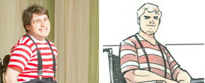 Copertina di Four Energy Heroes, per la prima volta gli eroi di un fumetto sono disabili in carne ed ossa. E i limiti diventano super poteri