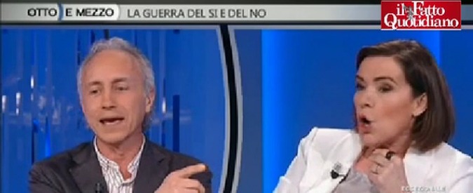 Copertina di Riforme, Travaglio a Gualmini: “I saggi sono over 80? Il fascismo era contro i vecchi”